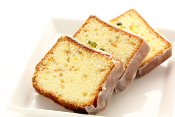 Fotoroleta jedzenie kromka ciastko pound cake