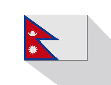 Nepal Long Shadow Flag