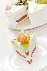 Sticker - cake with pistachio