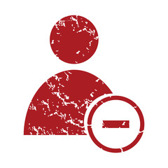 Poster - Red grunge remove user logo