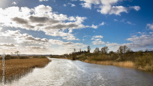 Fotografía Landscape with river near Randers in Jutland Denmark