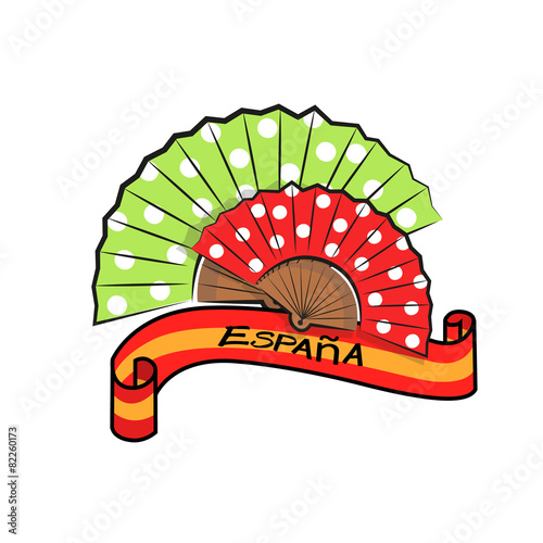 Spanish fans Vecteur Stock Adobe Stock