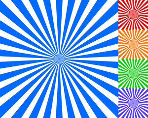 Poster - Radiating, converging lines, rays background. Known as starburst