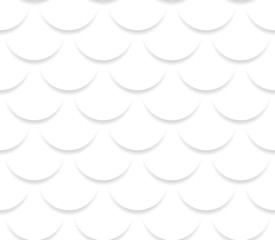 Leinwandbilder - Overlapping circle shapes repeating pattern. Vector graphics.