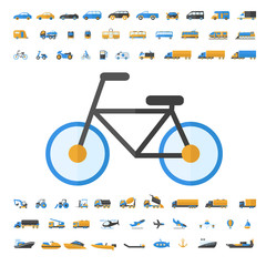 Vehicle and Transportation icon set