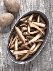 Wall Mural - rustic natural cut french fries