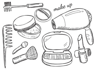 Wall Mural - makeup kit