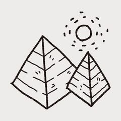 Sticker - doodle pyramid