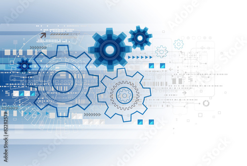 Fotografía Abstract technology business template background.