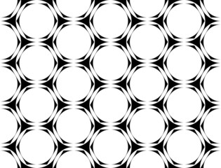 Design seamless monochrome hexagon geometric pattern