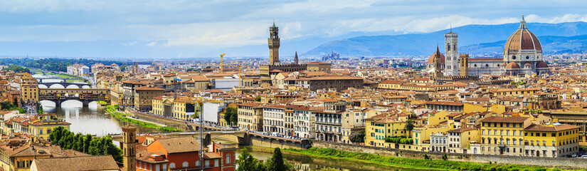 Canvas Print - Florence, Italy - view of the city and Cathedral Santa Maria del