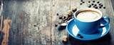 Fototapeta Mapy - Blue coffee cup
