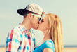 © Syda Productions - teenage couple kissing outdoors