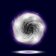 Leinwandbilder - Abstract futuristic smoke background