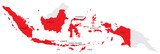 Fototapeta  - Map of Indonesia with Provinces