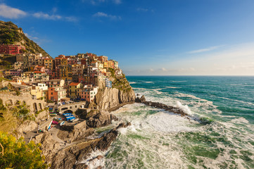 Wall Mural - The picturesque town situated on the coast of the Tyrrhenian sea