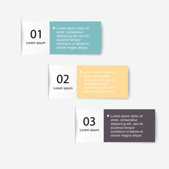 Wall Mural - Vector colorful info graphics for your business presentations.