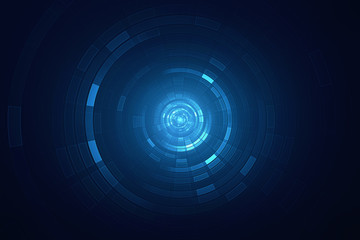 abstract circular science fiction futuristic background