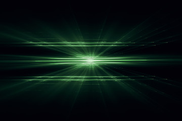 Wall Mural - abstract lens flare space or time travel concept background