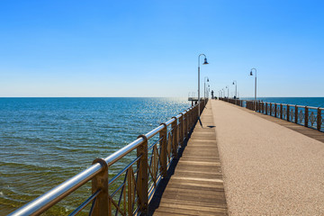 Canvas Print - tonfano pier