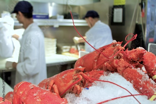 Fotografie, Tablou Fresh lobster at Chelsea Market New York