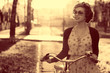 © kichigin19 - Vintage sepia portrait of a girl hipster concept