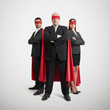 © ArtFamily - three superheroes in formal wear