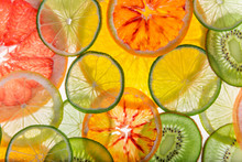 Sliced Fruits Background