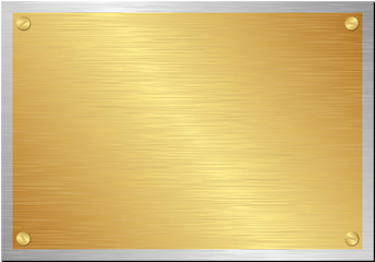 Poster - golden plaque