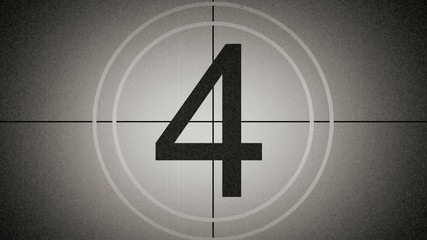 universal film leader, counting down from 9, with space for text