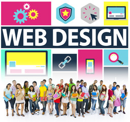 Canvas Print - Web Design Development Style Ideas Interface Concept
