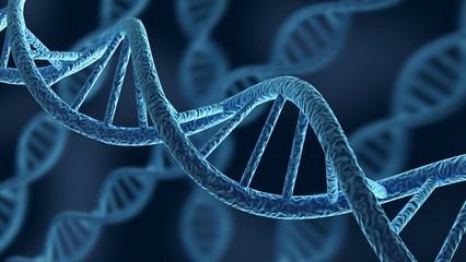 Wall Mural - dna. 3d. dna strands