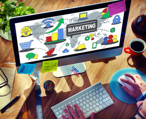 Poster - Marketing Global Business Branding Connection Growth Concept