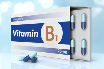 vitamin capsules, B1