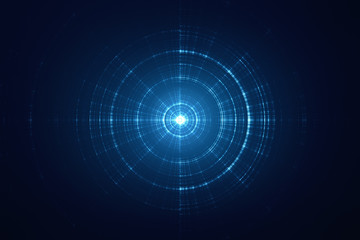Wall Mural - abstract circular science fiction futuristic background
