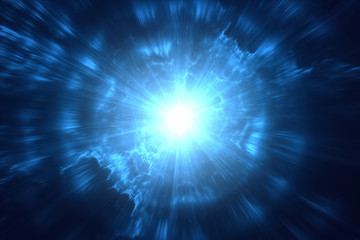 Wall Mural - abstract circular science fiction futuristic background