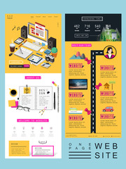 Canvas Print - attractive one page website template design