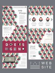 Canvas Print - contemporary one page website template design
