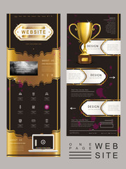 Canvas Print - gorgeous one page website template design
