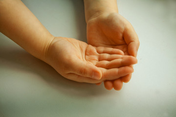 child's hands