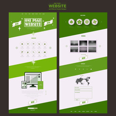 Wall Mural - simplicity one page website template design