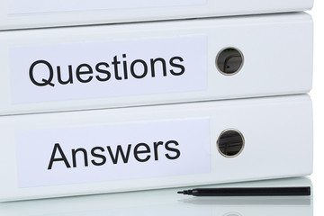 Wall Mural - Question and answer business concept