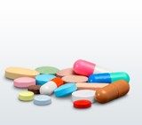 Fototapeta Mapy - Pill. Mixed Medicine, many pills and capsules