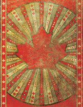 Retro Grunge Canada Poster Background