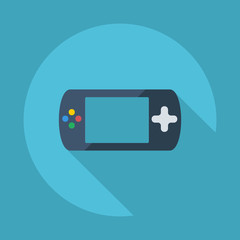 Sticker - Flat modern design with shadow vector icons: game console