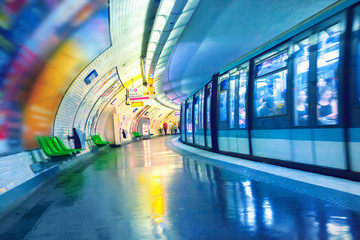 Metro station in Paris