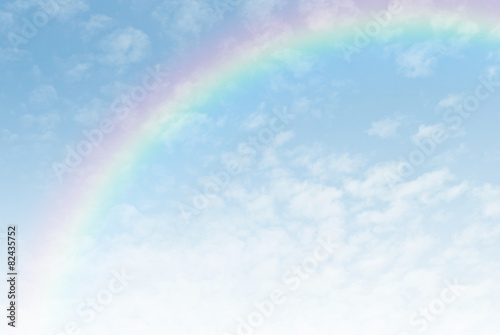Rainbow In The Blue Sky After The Rain Adobe Stock でこのストックイラストを購入して 類似の イラストをさらに検索 Adobe Stock