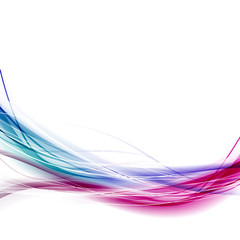Wall Mural - two colorful wave fusion abstract background