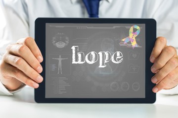 Poster - Hope against medical biology interface in black