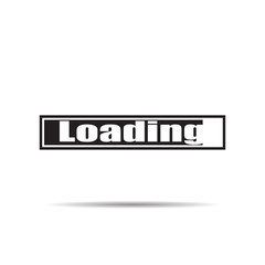 Poster - loading icon vector illustration with shadow